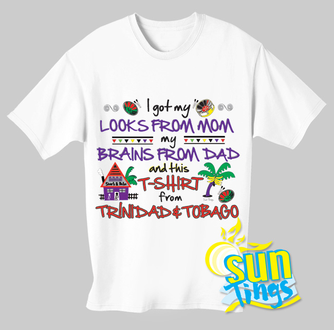 Looks from Mom, Brains from Dad, T-shirt from T&T - Click Image to Close